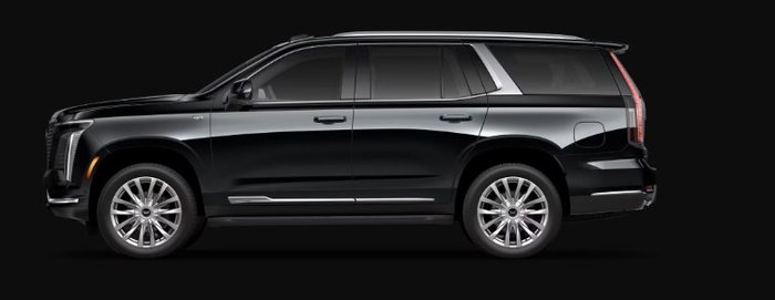 Black Cadillac Escalade ESV, Crown Executive Transportation fleet vehicle