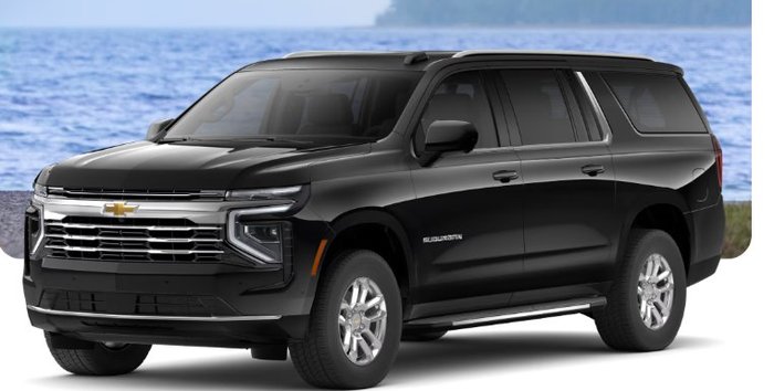 Black Chevrolet Suburban, Crown Executive Transportation fleet vehicle